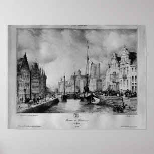 Vy över Gent Poster