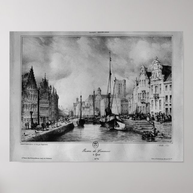 Vy över Gent Poster (Framsidan)