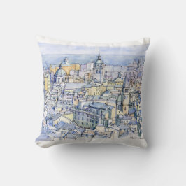 Vy över Genua Kudde