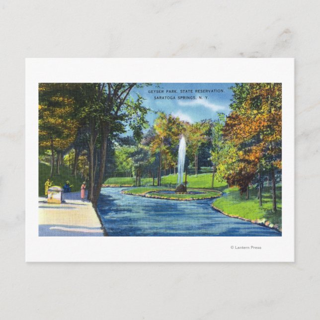 Vy över Geyser Park Vykort (Framsida)