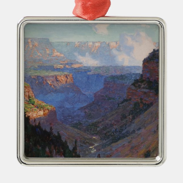 Vy över Grand Canyon (av E.H. Potthast) Julgransprydnad Metall (Framsidan)