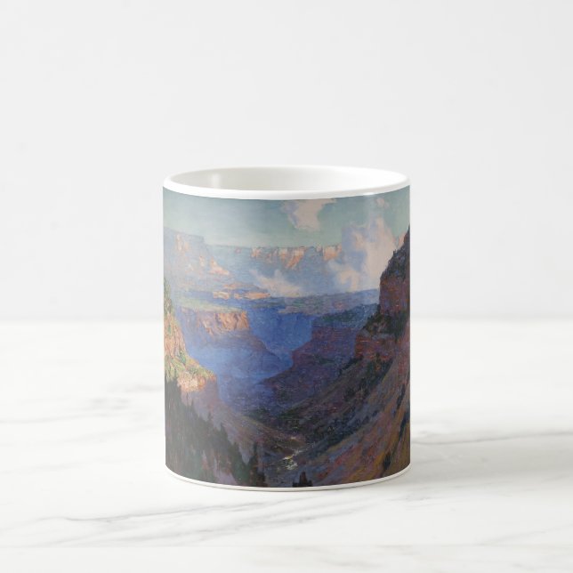 Vy över Grand Canyon (av E.H. Potthast) Kaffemugg (Center)