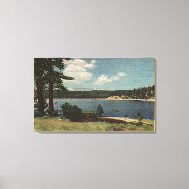 Vy över Grout Bay från Dana Point Canvastryck (Framsida)