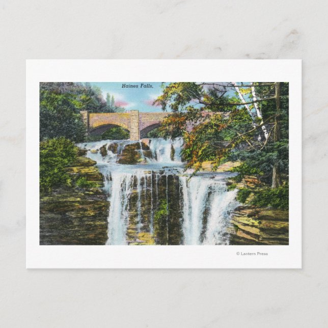 Vy över Haines Falls Vykort (Framsida)