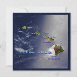 Vy över Hawaiianska öarna Inbjudningar
