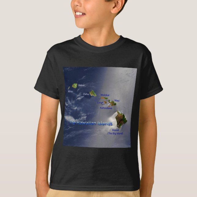 Vy över Hawaiianska öarna T-shirt (Framsida)