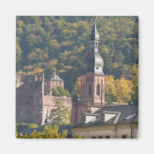 Vy över Heidelbergs gamla stad Magnet
