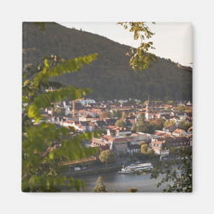 Vy över Heidelbergs gamla stad Magnet