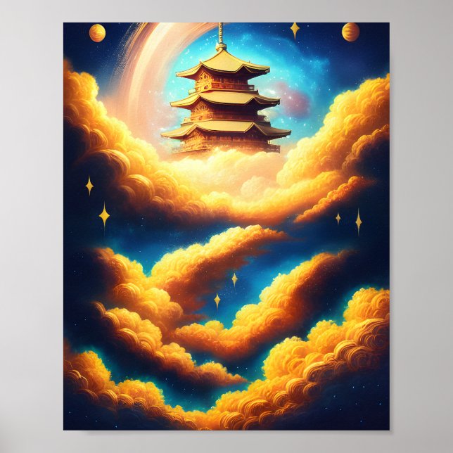 Vy över himmelska Poster (Framsidan)