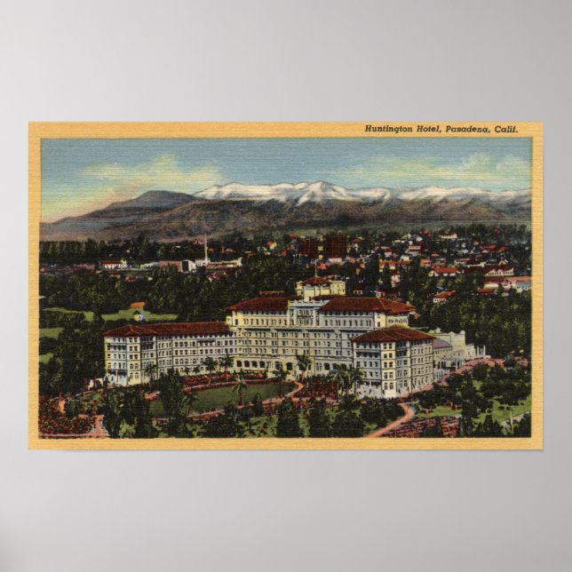 Vy över Huntington Hotel Poster (Framsidan)