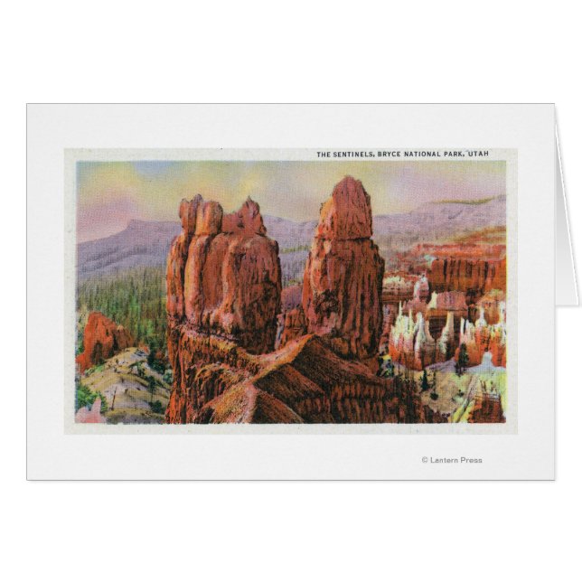 Vy över inälvor hälsningskort (Framsidan Horizontal)