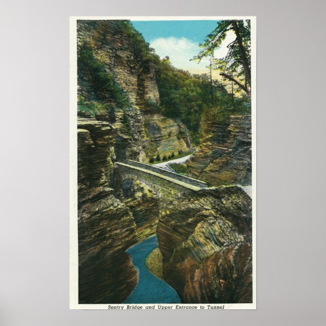 Vy över inmatningsbrygga och övre tunnel poster (Framsidan)