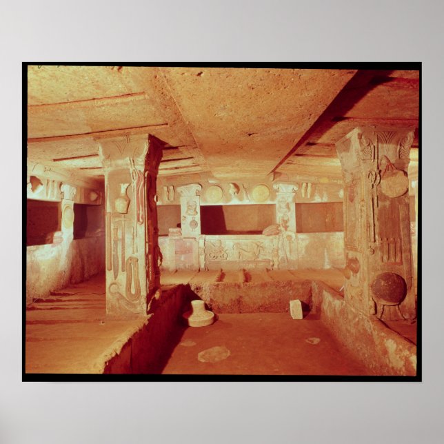 Vy över Insida vid Grav Poster (Framsidan)