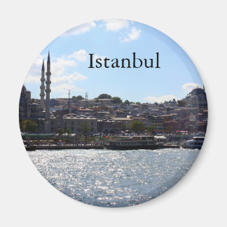 Vy över Istanbul Harbour Magnet