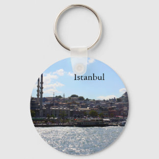 Vy över Istanbul Harbour Nyckelring