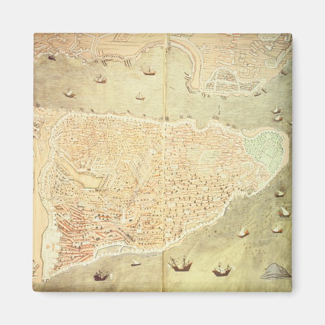 Vy över Istanbul Magnet (Framsidan)