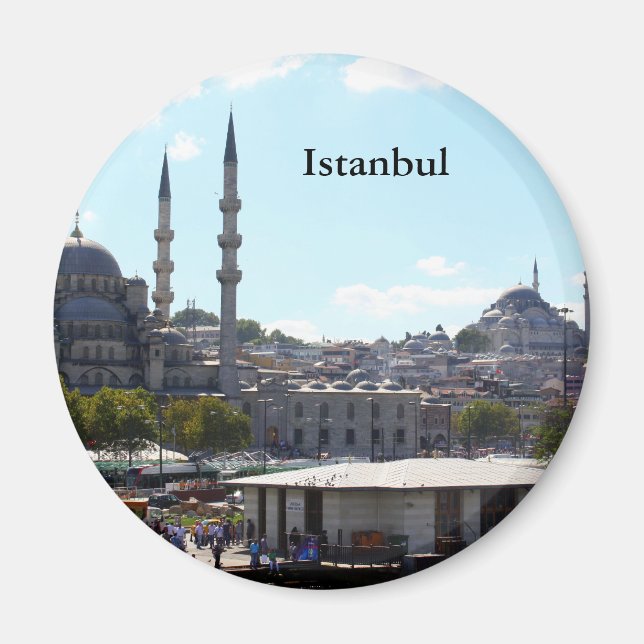 Vy över Istanbul Magnet (Framsidan)