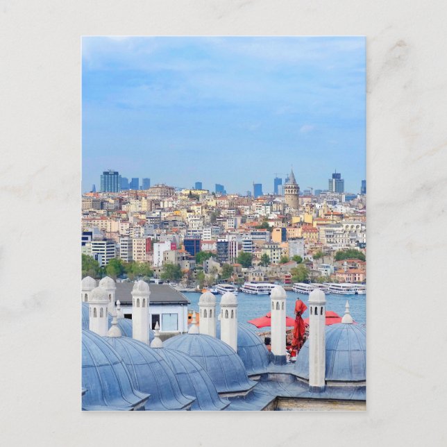 Vy över Istanbul Vykort (Framsida)