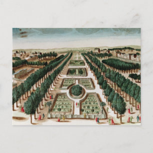 Vy över Jardin des Plantes Vykort