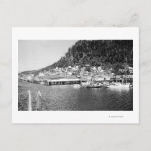Vy över Ketchikan, Alaska Waterfront Photograph Vykort