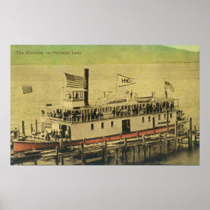 Vy över Klondike Riverboat Poster