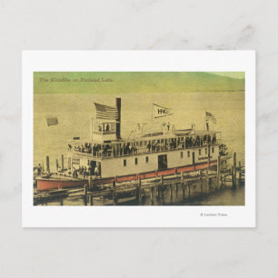 Vy över Klondike Riverboat Vykort