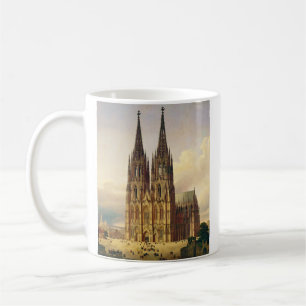 Vy över Kölnerdomen gotisk storhet Kaffemugg