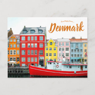 Vy över Köpenhamn Danmark Vykort