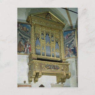 Vy över kyrkoorgan, 1590 vykort