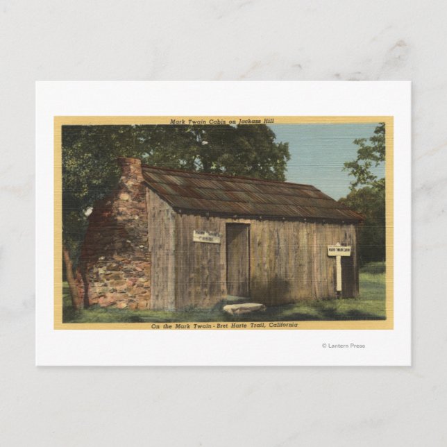 Vy över Mark Twain Cabin på Jackass Backe Vykort (Framsida)