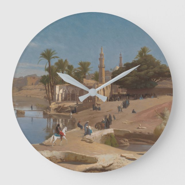 Vy över Medinet El-Fayoum Stor Klocka (Framsida)