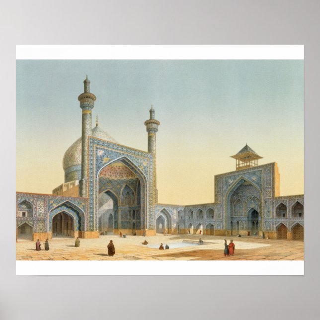 Vy över Mesdjid-i-Shah, Isfah Poster (Framsidan)