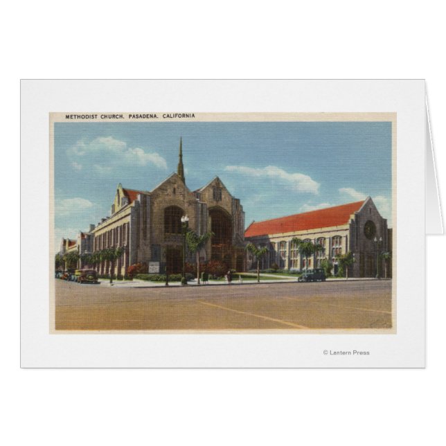 Vy över Methodist Church Hälsningskort (Framsidan Horizontal)
