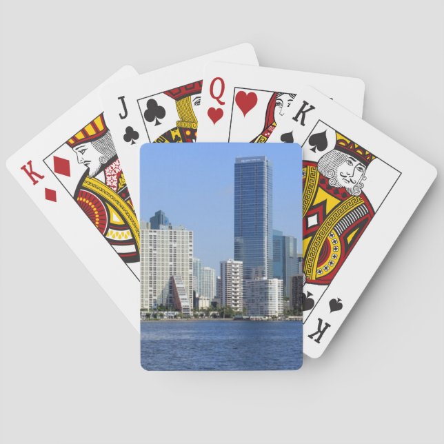 Vy över Miami Skyline Kortlek (Baksidan)