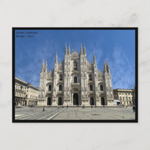Vy över Milanos katedral - foto - Italien Vykort