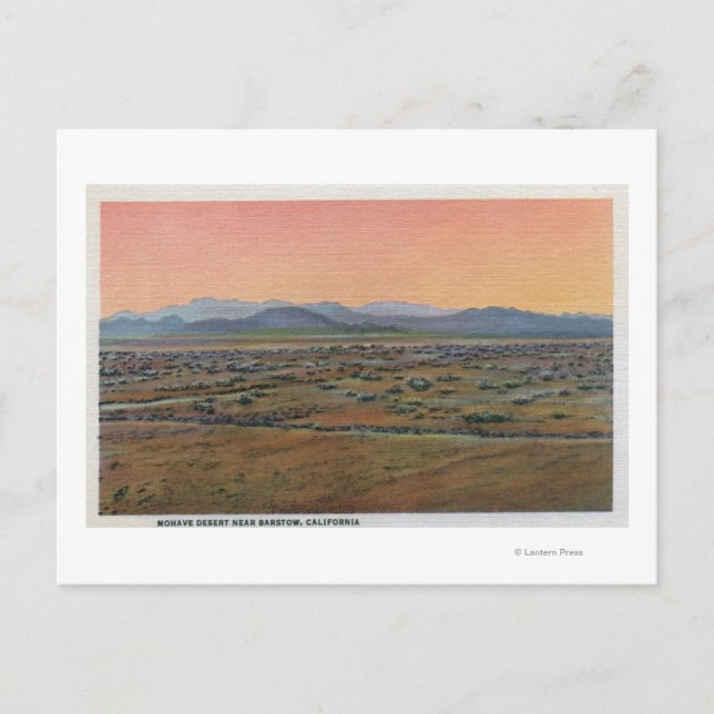 Vy över Mohas Desert Vykort (Framsida)