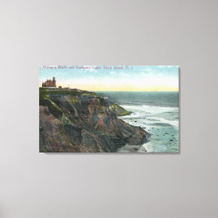 Vy över Mohegan Bluffs och sydost Canvastryck