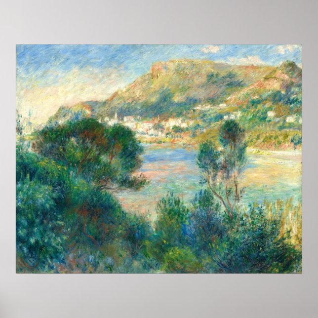 Vy över Monte Carlo - Auguste Renoir Fine Art Poster (Framsidan)