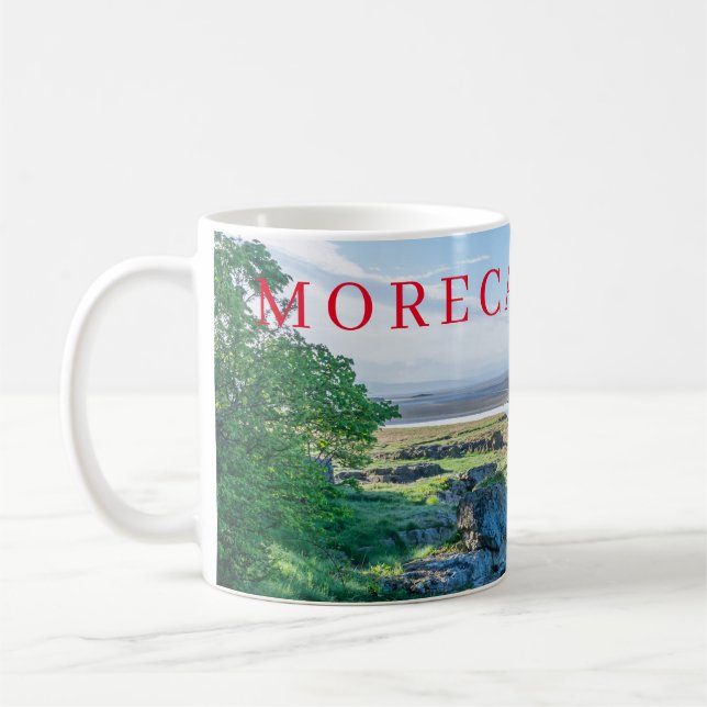 Vy över Morecambe Bay mugg (Vänster)
