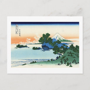 Vy över Mt.Fuji från Shichirigahama, Hokusai Vykort