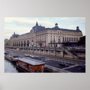 Vy över Musee d'Orsay från norra västern Poster
