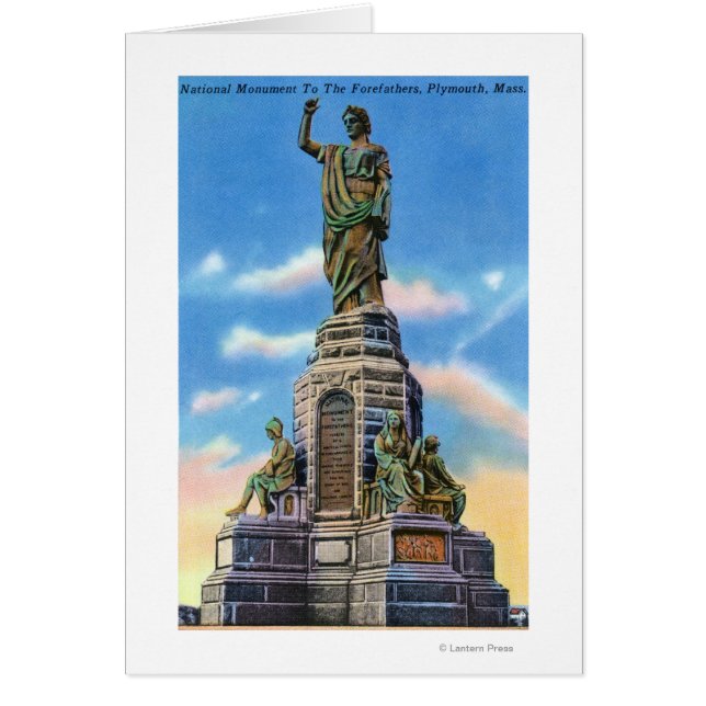 Vy över Nat'l Monument för amerikanska förfäder Hälsningskort (Framsidan)