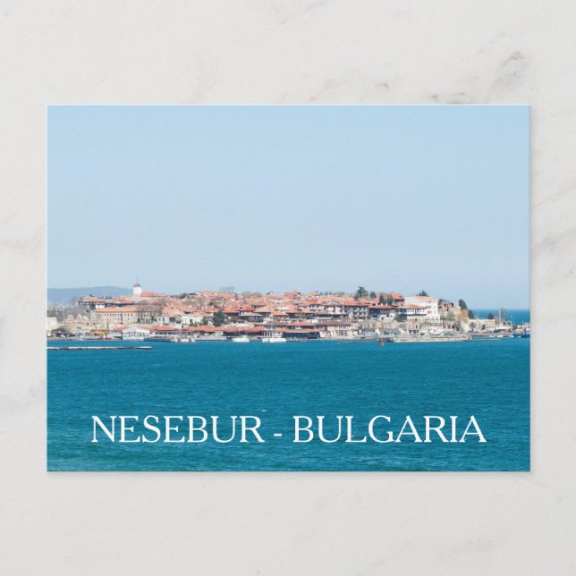 Vy över Nesebur-staden, Bulgarien Vykort (Framsida)