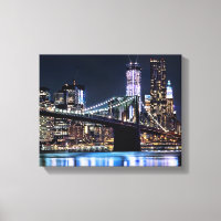 Vy över New Yorks Brooklyn-brons eftertanke