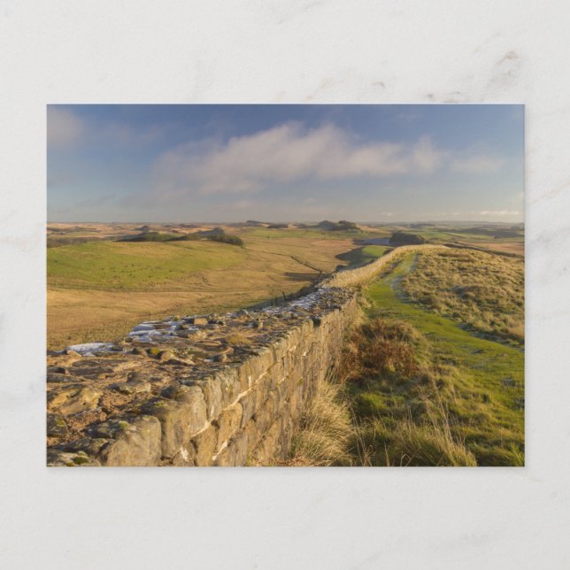 Vy över Northumberland från Hadrianus mur Vykort (Framsida)
