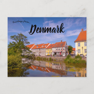 Vy över Nyborg Danmark Vykort