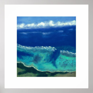 Vy över Okinawa (Zen Square) Poster