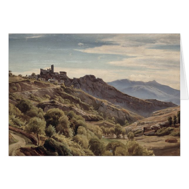 Vy över Olevano Hälsningskort (Framsidan Horizontal)