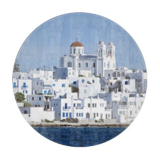 Vy över ön Paros Village Naoussa