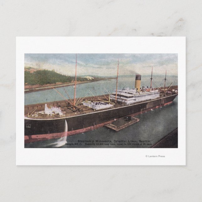 Vy över Oriental Liner Minnesota Vykort (Framsida)